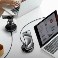 ICY BOX IB-SH102-CH 3in1 Mágneses Töltő Dokkoló 15,5W - Fekete