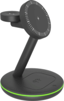 ICY BOX IB-SH102-CH 3in1 Mágneses Töltő Dokkoló 15,5W - Fekete