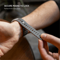 Fixed Apple Watch 42/44/45/46/49mm Mágneses szilikon okosóra szíj - Szürke