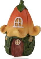 Iris 46598 Vidám színes Műgyantaház dekoráció 10cm