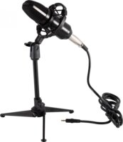 SAL M 12 Stúdió mikrofon szett és tripod - Fekete