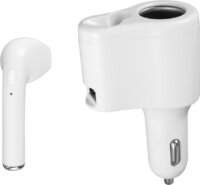 SAL SABT 31 Wireless Bluetooth Fülhallgató Headset Autós töltővel - Fehér