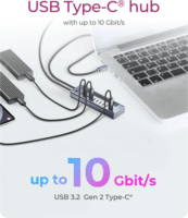 ICY BOX IB-HUB1450-C31 10-port USB-C HUB 48W (10x USB-C 3.2)