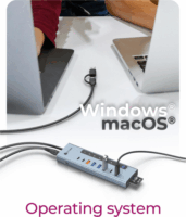 ICY BOX IB-HUB1742CR-C2PD 11in1 USB-A/C HUB 45W (5x USB-C + 4x USB-A + SD kártya olvasó)