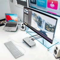 ICY BOX IB-DK2880-C41 Univerzális USB-C 10in1 Laptop Dokkoló Állomás