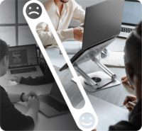 ICY BOX IB-NH300-R Állítható / Dönthető 17" Laptop Asztali Állvány - Ezüst