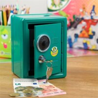 Jolly Kulcsos és Számzáras Perselyszéf - Zöld