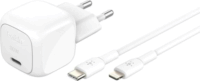 Belkin BOOST Charge USB-C Hálózati gyorstöltő 30W + USB-C - lightning kábel - Fehér
