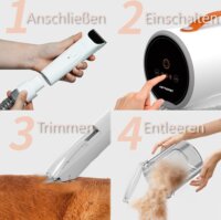 Astropet Libra Series Elektromos Állatszőr nyíró porszívó funkcióval - Fehér