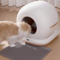 Astropet Neptune Series Intelligens Öntisztító Macskaalomdoboz 72L - Fehér/Rózsaszín