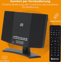 Denver MC-5220B Sztereo Bluetooth Mikro HiFi Rendszer - Fekete