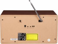 Denver MDA-525DW Asztali DAB+/FM Retro Rádió CD lejátszóval - Barna