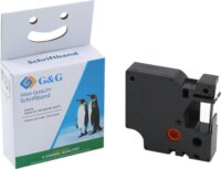 G&G (Dymo D1 45013 / S072053) 12mm / 7m Feliratozógép szalag - Fehér alapon fekete