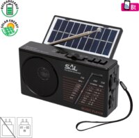 SAL RPH 1 Bluetooth Napelemes hibrid rádió - Fekete