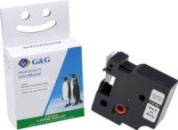 G&G (Dymo D1/45803/S072083) 19mm / 7m Feliratozógép szalag - Fehér alapon fekete