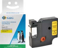 G&G (Dymo D1/45018/S072058) 12mm / 7m Feliratozógép szalag - Sárga alapon fekete