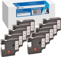 G&G (Dymo D1/45013/S0720530) 12mm / 7m 10x Feliratozógép szalag - Fehér alapon fekete