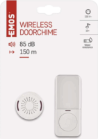 Emos P5734 Vezeték Nélküli Elemes Csengő - Fehér