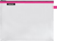 Leitz Wow Puhafedeles Vízálló Rendszerező Táska L méret - Átlátszó / Rózsaszín