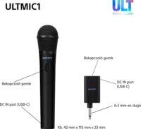 Sony UOULTMIC1 Vezeték Nélküli Karaoke Mikrofon - Fekete