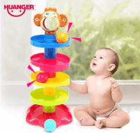 Huanger Színes spirálos labdapálya bébijáték