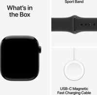 Apple Watch S11 46mm GPS Okosóra S/M Sport szíjjal - Kozmosz fekete