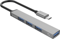 Orico AH-13-GY-EP USB-C 4-port HUB (1xUSB-A 3.0, 3xUSB-A 2.0)