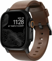 Nomad NM01197485 Apple Watch Műbőr Okosóra szíj 46/49 mm - Barna