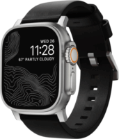Nomad NM01908685 Apple Watch Műbőr Okosóra szíj 46/49 mm - Fekete
