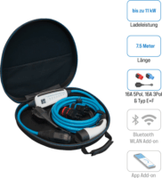 NRGkick Light Pure Type-2 Elektromos autó töltőkábel 7.5m (11kW - 16A)