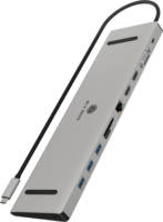 ICY BOX IB-DK2106a-CPD 11in1 Univerzális USB-C Laptop Dokkoló Állomás 100W