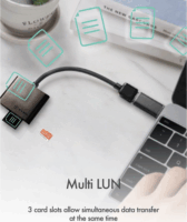 ICY BOX IB-CR301-U3 Multi USB-C 3.0 Külső kártyaolvasó