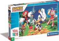 Clementoni: Sonic a sündisznó és barátai 104 darabos puzzle
