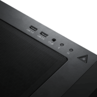 Adata XPG Starker Air Midi Torony Számítógépház + 2db 120mm ARGB ventilátor - Fekete