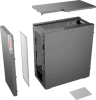 G.Skill MD1 GC-AKGW1-MD1 Midi Torony Számítógépház - Fekete