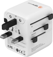 Boompods World Travel Utazó adapter - Fehér