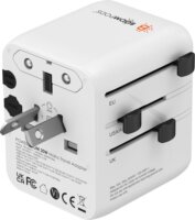 Boompods World Travel Utazó adapter - Fehér