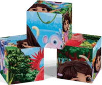 Clementoni Dóra a felfedező 12 darabos Mesekocka kirakós