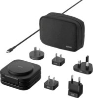 Belkin WIZ024hqBK Boost Charge PRO Qi2 Airpods és Telefon wireless mágnesesen töltő + utazó adapterek 15W - Fekete
