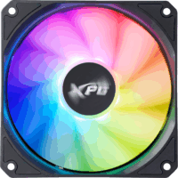 Adata XPG Vento 120 Reverse 120mm PWM RGB Rendszerhűtő ventilátor 3db - Fekete