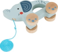 Tooky Toy TJ007A Húzható fa elefánt bébijáték