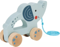 Tooky Toy TJ007A Húzható fa elefánt bébijáték