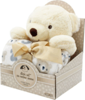 Dexy SWEET DREAMS Bézs Takaró és Plüssmaci figura szett 25 cm