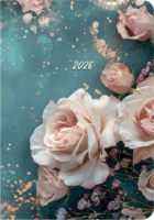 Kalendart Joy B6 2026 Heti beosztású határidőnapló - Virág mintás