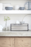 Brabantia Szögletes Kényértartó 18L - Matt Acél