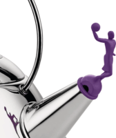 Alessi 9093 VA hagyományos Vízforraló 2L - Inox / Lila