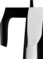 Alessi MT18/6 Ossidiana 6 személyes Kotyogós kávéfőző - Ezüst / Fekete