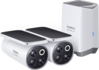 Baseus S1 Pro Kültéri napelemes 3K IP Bullet kamerakészlet (1x bázis / 2x kamera) - Fehér