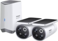 Baseus S1 Pro Kültéri napelemes 3K IP Bullet kamerakészlet (1x bázis / 2x kamera) - Fehér