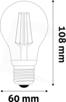 Avide LED Filament Globe izzó 7W 806lm 2700K E27 - Meleg fehér